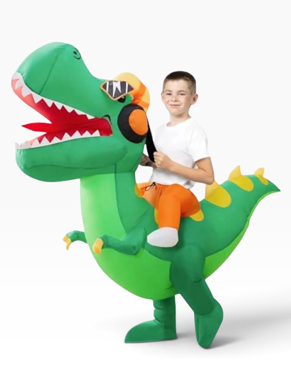 Spooktacular Creations Inflatable Ride A Hip Hop Dinosaur Size 7-10 Years